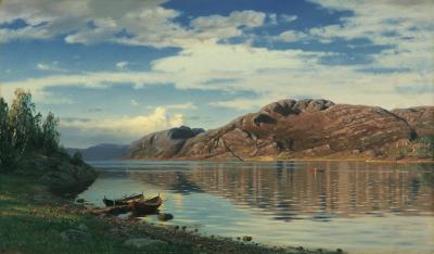 Amaldus Clarin Nielsen Fra Maurangerfjorden china oil painting image